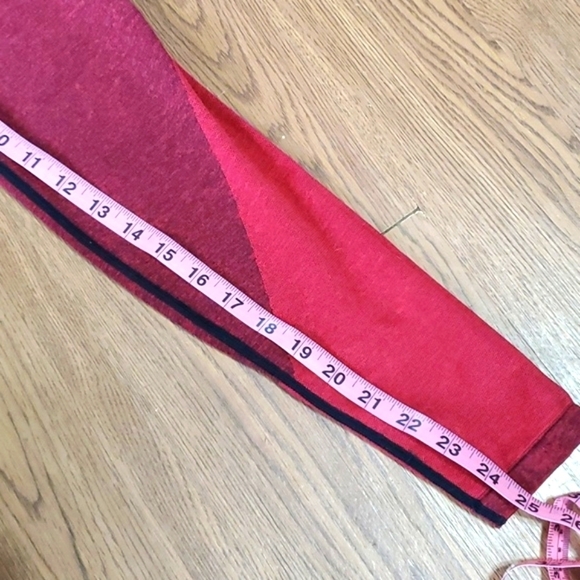 2019 NWOT Victoria's Secret PINK Seamless Bodycon Red Stretch Leggings Size XS - Picture 7 of 13